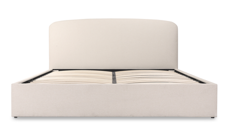 Joan Queen Storage Bed Cream by Moe's Home at Eve Furniture