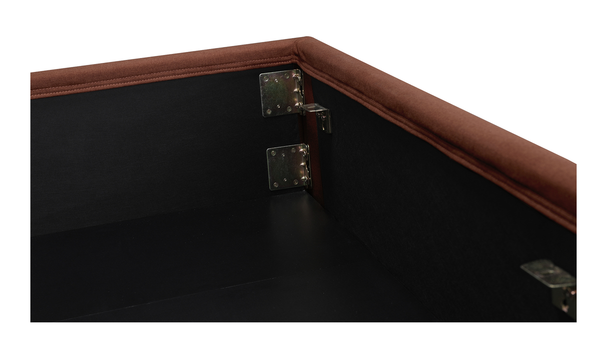 Joan Queen Storage Bed Rust by Moe's Home at Eve Furniture