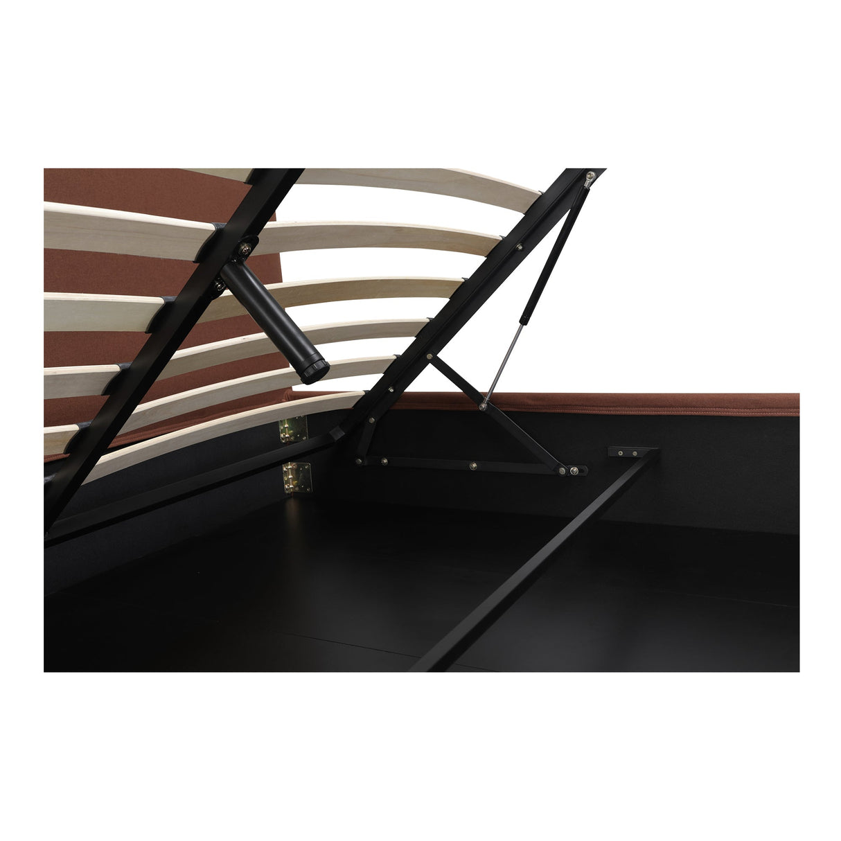 Joan Rust King Storage Bed by Moe's Home at Eve Furniture