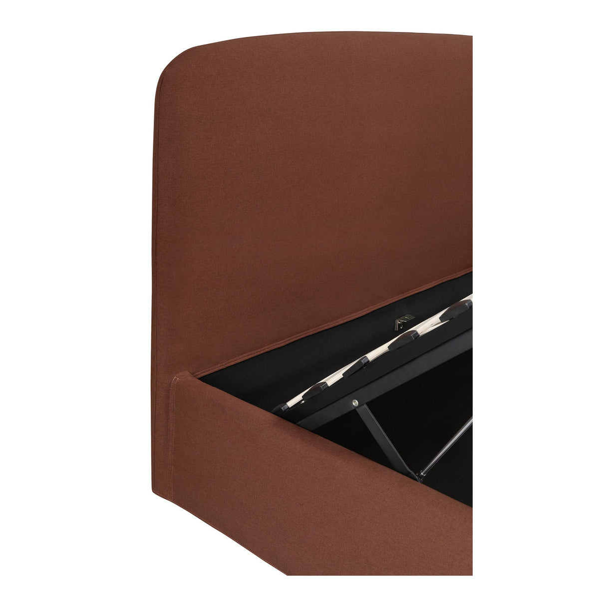 Joan Rust King Storage Bed by Moe's Home at Eve Furniture