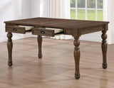 Joanna 59.5″ 4-Drawer Dining Table, Brown by Steve Silver at Eve Furniture