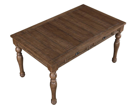 Joanna 59.5″ 4-Drawer Dining Table, Brown by Steve Silver at Eve Furniture