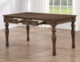 Joanna 59.5″ 4-Drawer Dining Table, Brown by Steve Silver at Eve Furniture