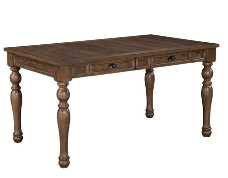 Joanna 59.5″ 4-Drawer Dining Table, Brown by Steve Silver at Eve Furniture