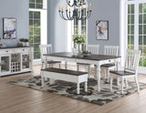 Joanna 6 Piece Dining(Table, Bench & 4 Side Chairs)