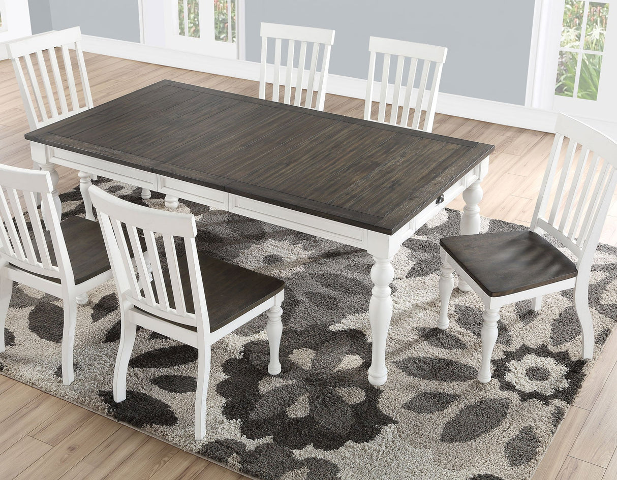 Joanna 6 Piece Dining(Table, Bench & 4 Side Chairs)