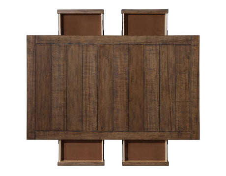 Joanna Caramel Brown Dining Room Set by Steve Silver at Eve Furniture
