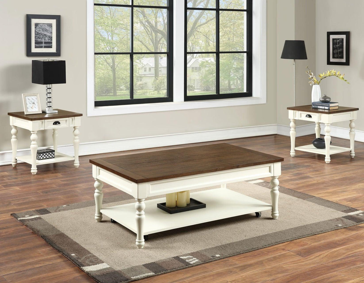 Joanna Coffee Table with Casters by Steve Silver at Eve Furniture