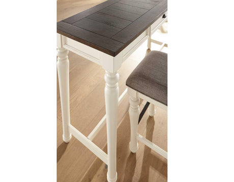 Joanna Ivory/Mocha 4-Piece Sofa Bar Set by Steve Silver at Eve Furniture