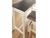 Joanna Ivory/Mocha 4-Piece Sofa Bar Set by Steve Silver at Eve Furniture