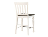 Joanna Ivory/Mocha Counter Height Dining Set with Lazy Susan by Steve Silver at Eve Furniture