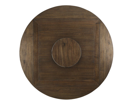 Joanna Ivory/Mocha Counter Height Dining Set with Lazy Susan by Steve Silver at Eve Furniture