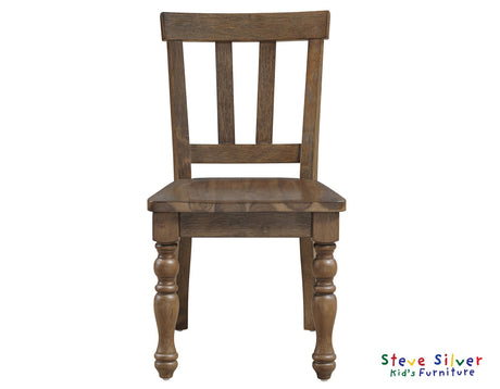 Joanna Mocha Solid Wood Kids Dining Side Chair by Steve Silver at Eve Furniture