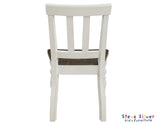 Joanna Mocha/Ivory Solid Wood Kids Dining Side Chair by Steve Silver at Eve Furniture