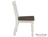 Joanna Mocha/Ivory Solid Wood Kids Dining Side Chair by Steve Silver at Eve Furniture