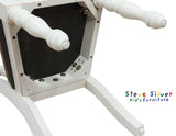 Joanna Mocha/Ivory Solid Wood Kids Dining Side Chair by Steve Silver at Eve Furniture