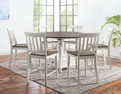 Joanna Two Tone 24″ Counter Stool, Set of 2 by Steve Silver at Eve Furniture