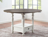 Joanna 59-inch Round Counter Table by Steve Silver at Eve Furniture