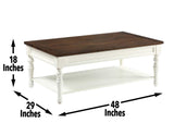 Joanna Coffee Table with Casters by Steve Silver at Eve Furniture