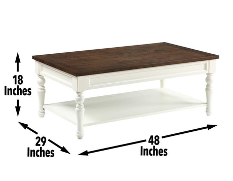 Joanna Coffee Table with Casters by Steve Silver at Eve Furniture