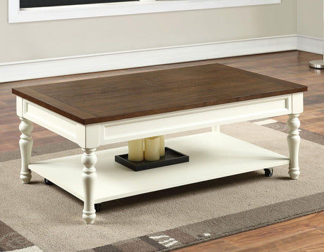 Joanna Coffee Table with Casters by Steve Silver at Eve Furniture
