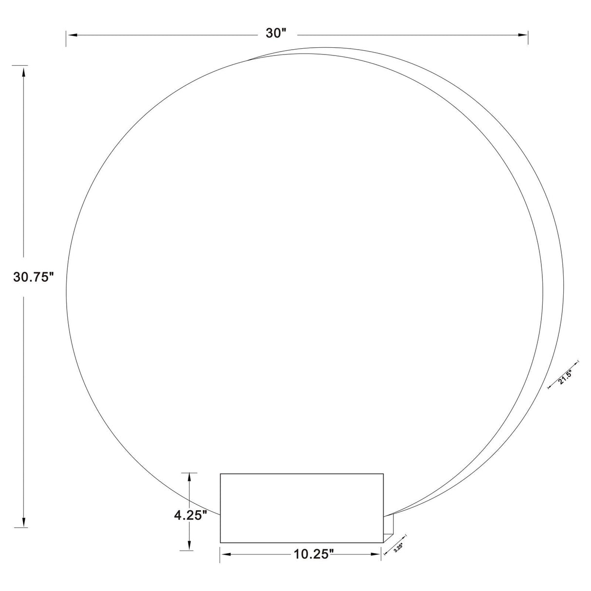 Jocelyn Chrome Frame Round Table Top LED Vanity Mirror White Marble Base