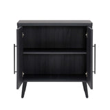 Jodie Accent Cabinet in Charcoal Grey by Manhattan Comfort at Eve Furniture