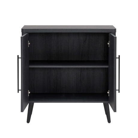 Jodie Accent Cabinet in Charcoal Grey by Manhattan Comfort at Eve Furniture