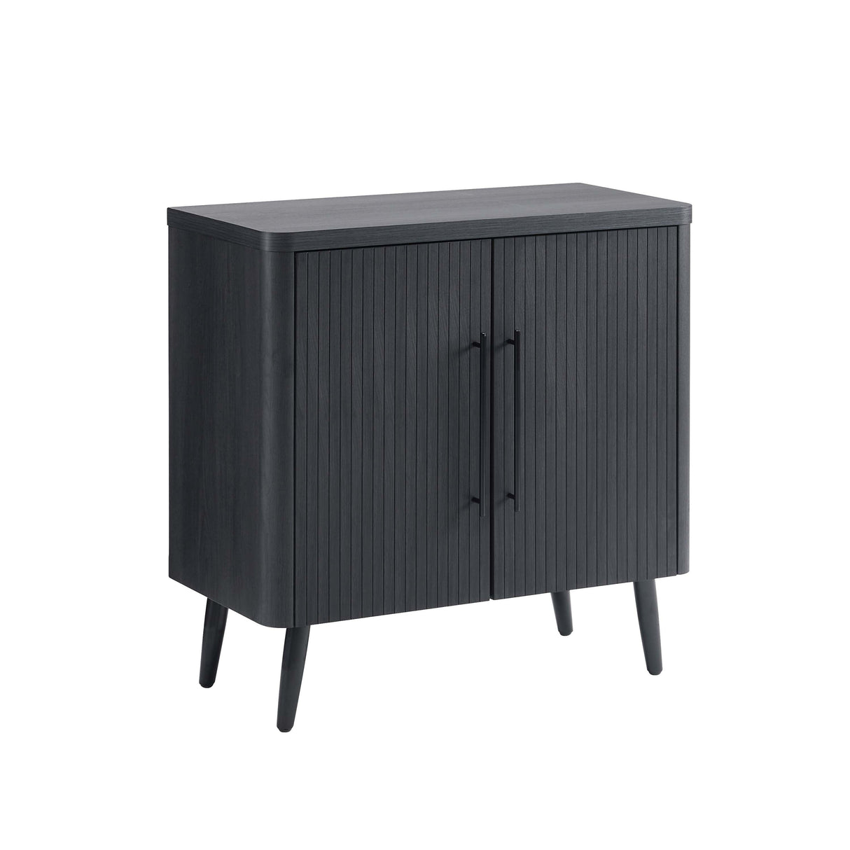 Jodie Accent Cabinet in Charcoal Grey by Manhattan Comfort at Eve Furniture