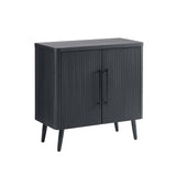 Jodie Accent Cabinet in Charcoal Grey by Manhattan Comfort at Eve Furniture