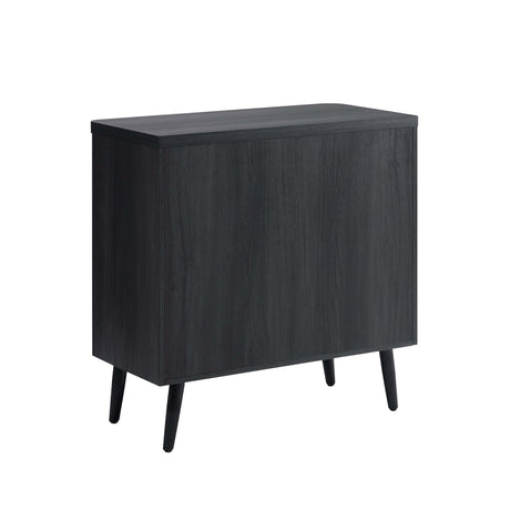 Jodie Accent Cabinet in Charcoal Grey by Manhattan Comfort at Eve Furniture