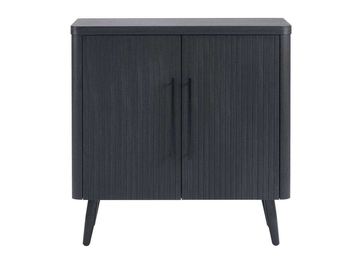Jodie Accent Cabinet in Charcoal Grey by Manhattan Comfort at Eve Furniture