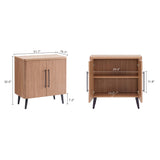Jodie Accent Cabinet in Maple by Manhattan Comfort at Eve Furniture