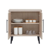 Jodie Accent Cabinet in Whitewashed Oak by Manhattan Comfort at Eve Furniture