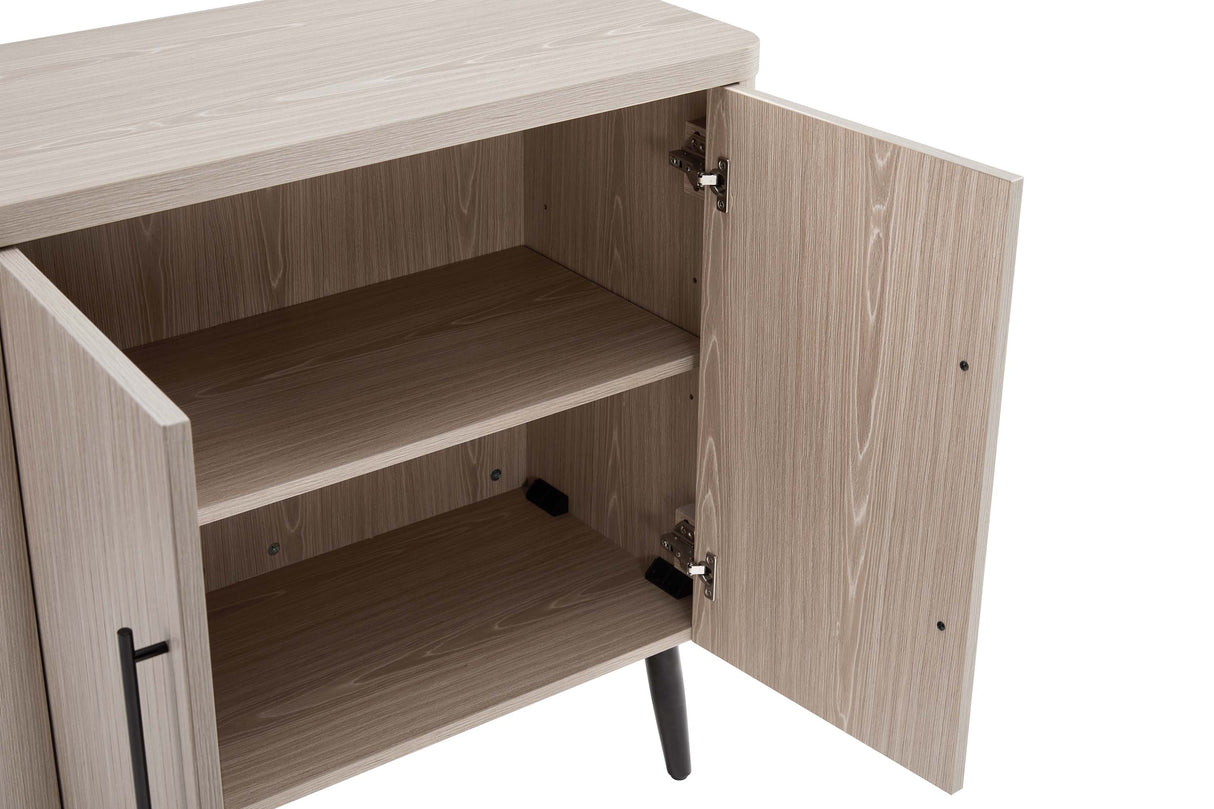 Jodie Accent Cabinet in Whitewashed Oak by Manhattan Comfort at Eve Furniture
