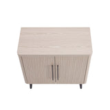 Jodie Accent Cabinet in Whitewashed Oak by Manhattan Comfort at Eve Furniture