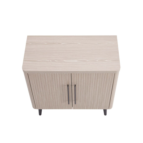 Jodie Accent Cabinet in Whitewashed Oak by Manhattan Comfort at Eve Furniture