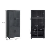 Jodie Bookcase in Charcoal Grey by Manhattan Comfort at Eve Furniture