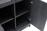 Jodie Bookcase in Charcoal Grey by Manhattan Comfort at Eve Furniture