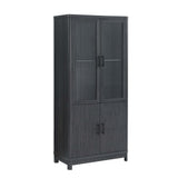 Jodie Bookcase in Charcoal Grey by Manhattan Comfort at Eve Furniture