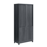 Jodie Bookcase in Charcoal Grey by Manhattan Comfort at Eve Furniture