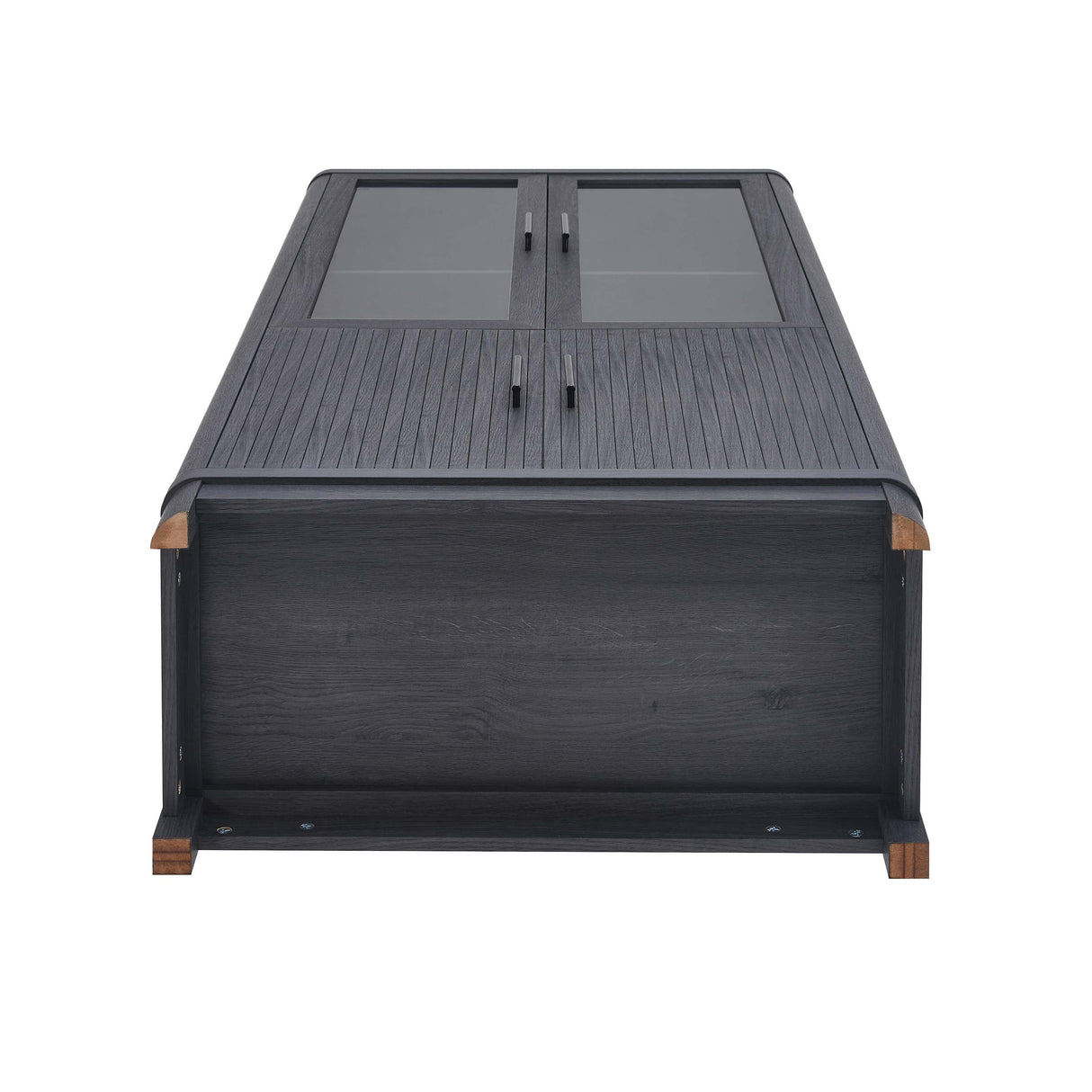 Jodie Bookcase in Charcoal Grey by Manhattan Comfort at Eve Furniture