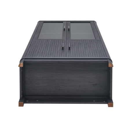 Jodie Bookcase in Charcoal Grey by Manhattan Comfort at Eve Furniture