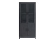 Jodie Bookcase in Charcoal Grey by Manhattan Comfort at Eve Furniture