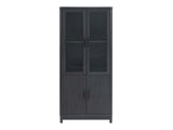 Jodie Bookcase in Charcoal Grey by Manhattan Comfort at Eve Furniture