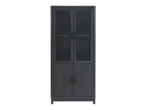 Jodie Bookcase in Charcoal Grey by Manhattan Comfort at Eve Furniture