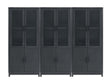 Jodie Bookcase in Charcoal Grey (set of 3) by Manhattan Comfort at Eve Furniture