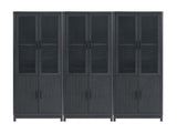Jodie Bookcase in Charcoal Grey (set of 3) by Manhattan Comfort at Eve Furniture