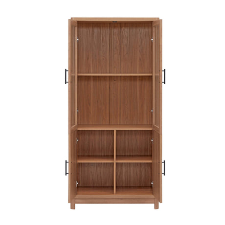 Jodie Bookcase in Maple by Manhattan Comfort at Eve Furniture
