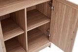 Jodie Bookcase in Maple (set of 2) by Manhattan Comfort at Eve Furniture